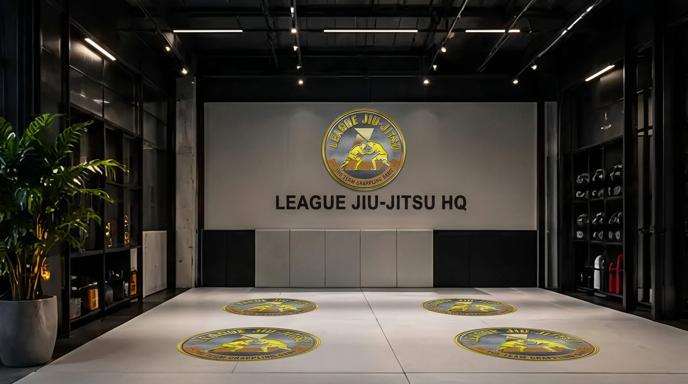 The mat area, ready for a game